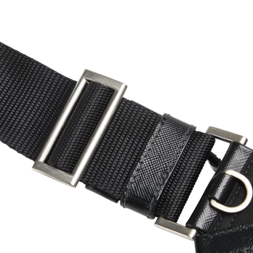 Prada Leather Nylon Triangular Skull Bag Shoulder… - image 4